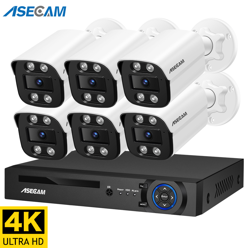 Home Security Kit With Camera - New 8MP Security Camera System Kit