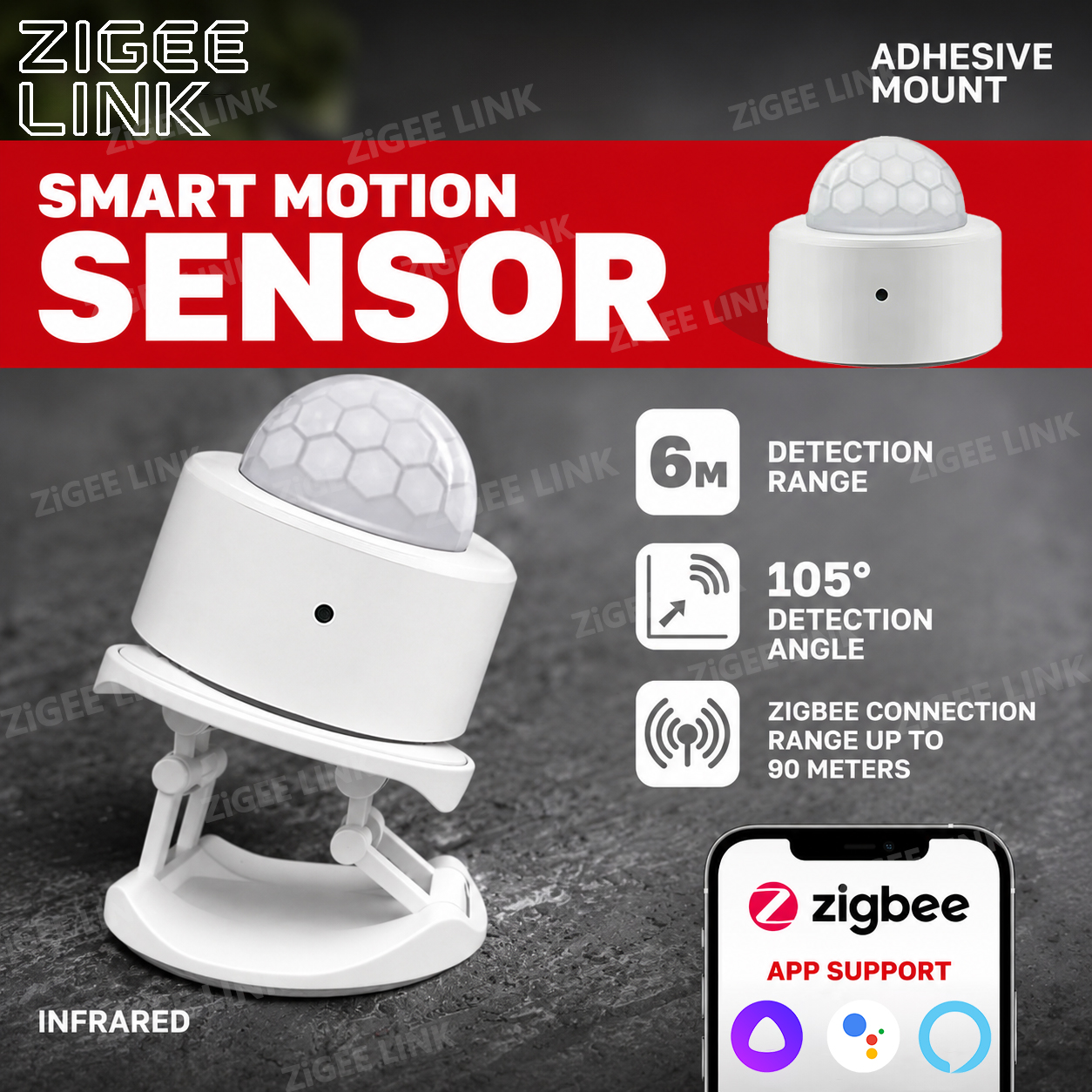 Home Security Alarm - Zigbee PIR Motion Sensor Human Body