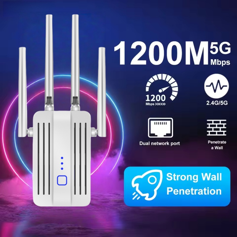 Home Security Bundle - 1200Mbps WiFi Repeater Extender 2.4G/5GHz Dual