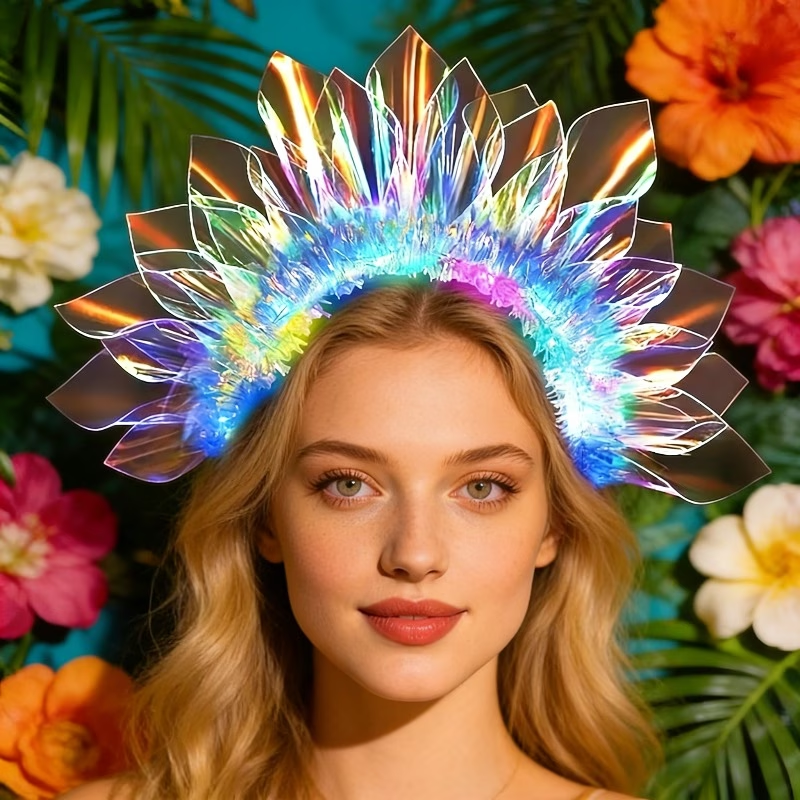 Home Security Laser - 1 LED Floral Crown Headpiece with