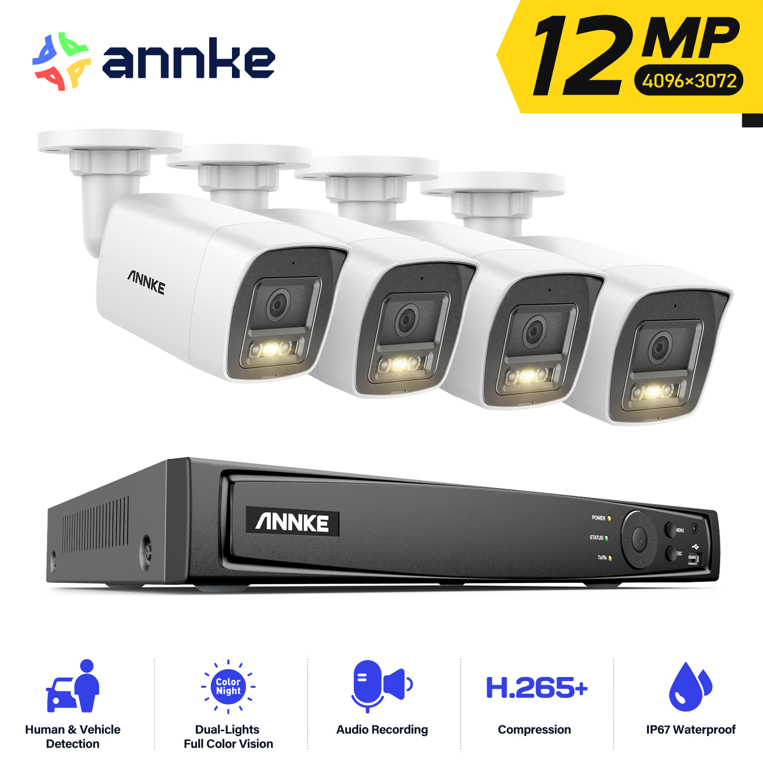 Home Security Video Systems - ANNKE 4K POE Video Surveillance System