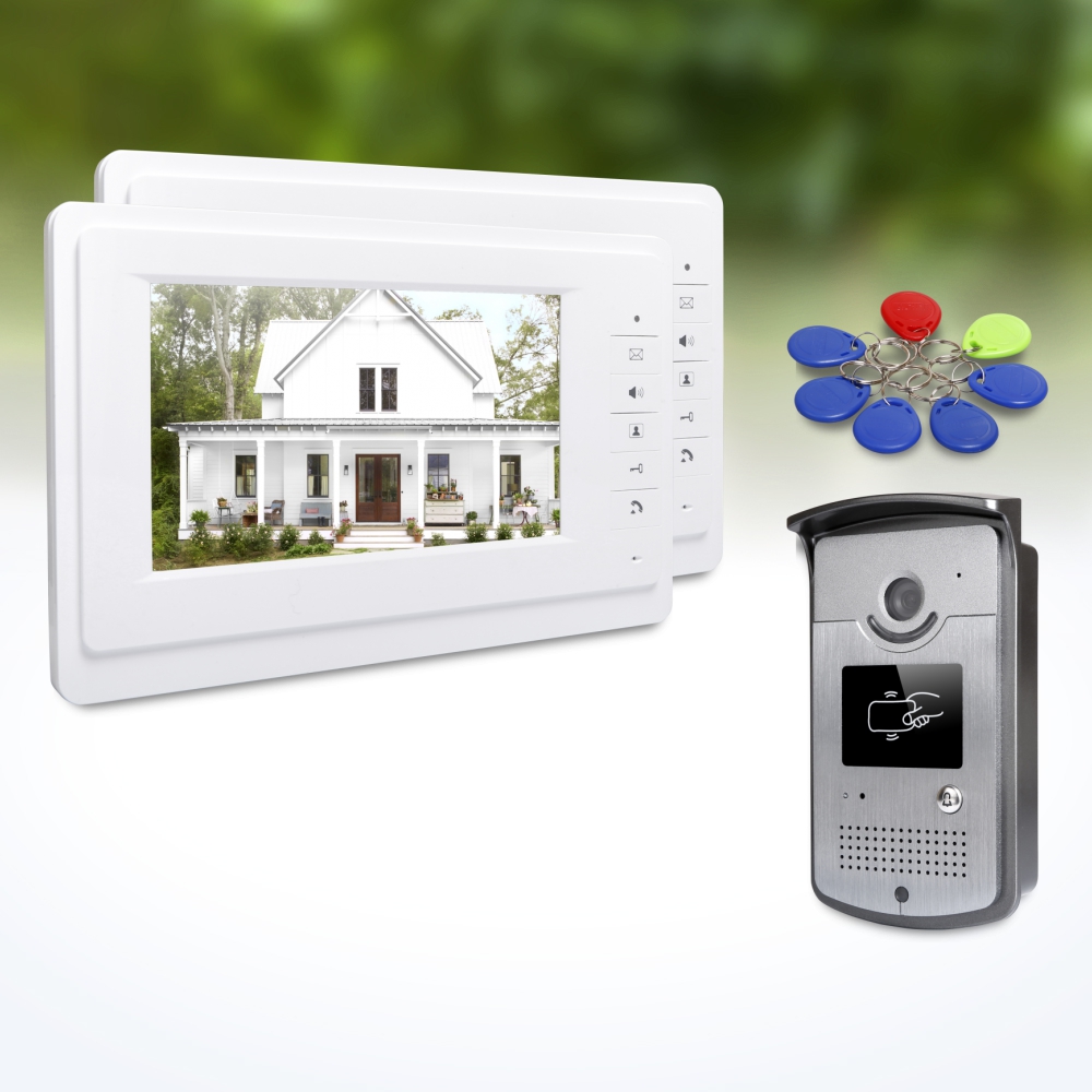 Home Security Video Systems - 1 Outdoor Camera 2 Indoor Monitors
