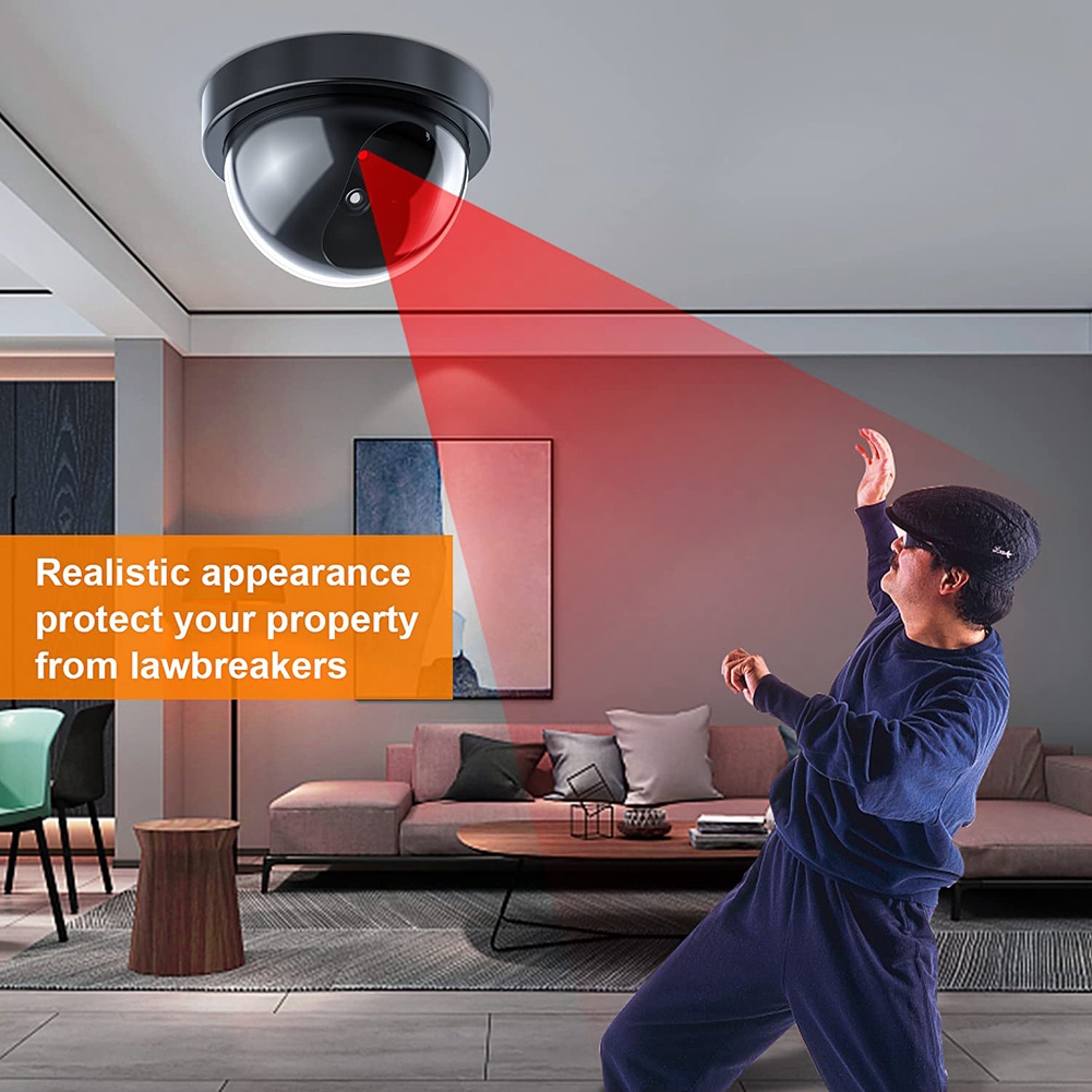 Home Security Camera System - Dummy Security Camera,Fake Camera With Red