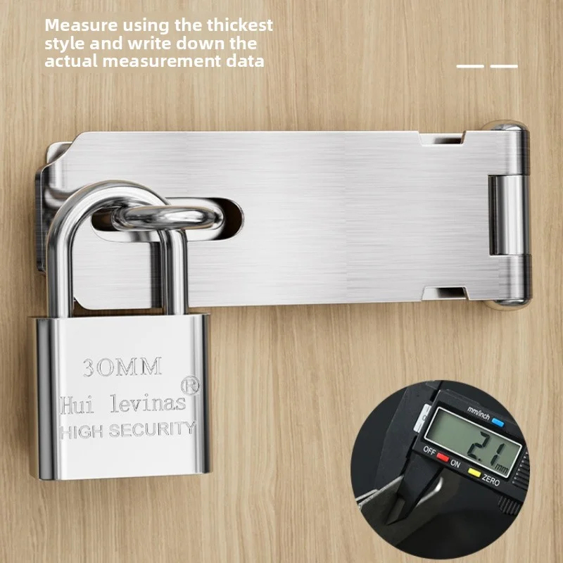 Home Security Tapo - Stainless Steel Padlock Hasp 90 Degree