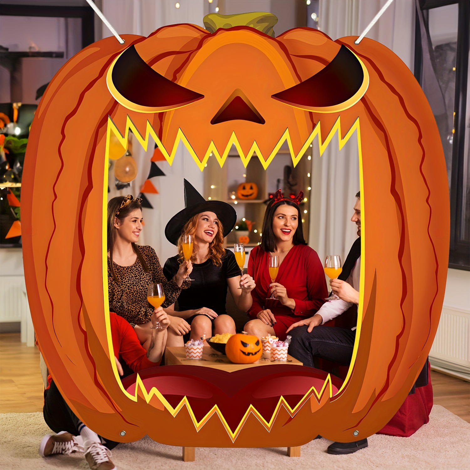 Home Security Yard Sign - Giant Jack O Lantern Photo Booth