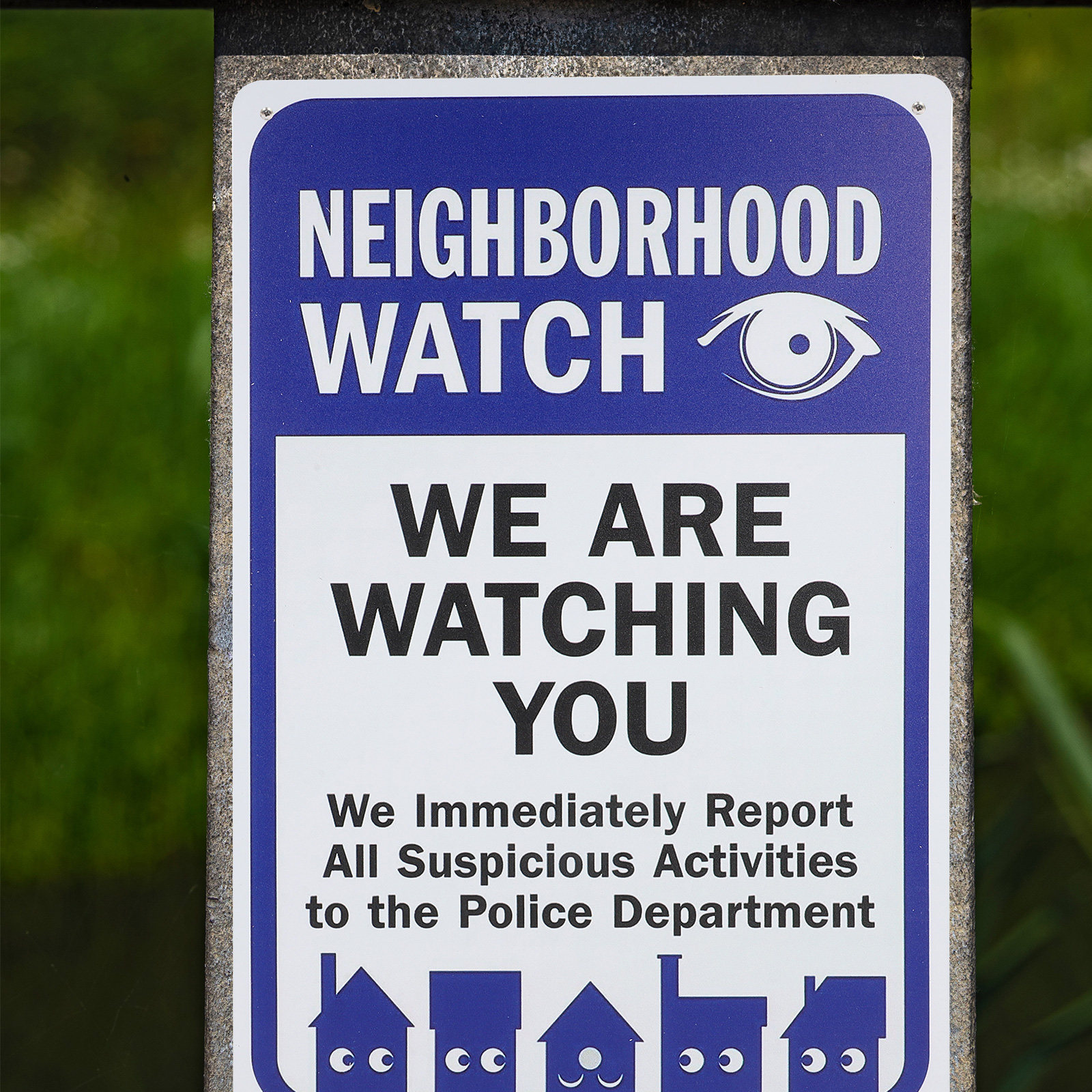 Home Security Yard Sign - Sign We Are Watching You Retro