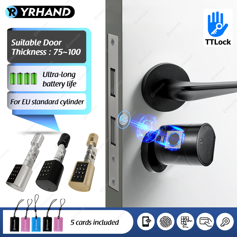 Home Security Guard - Smart Euro Cylindrical Door Lock ttlock
