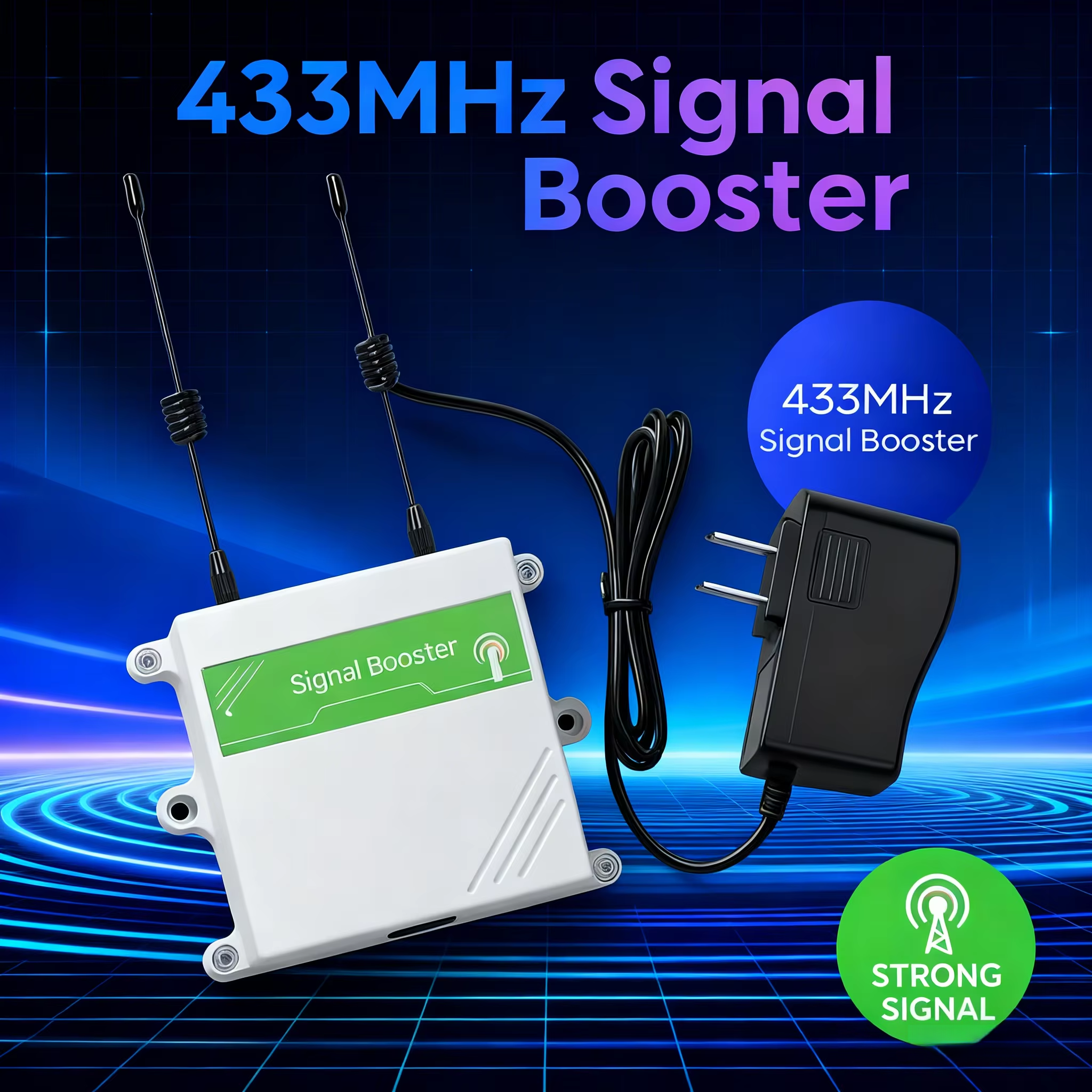 Home Security Bundle - 433MHz Smart RF Signal Repeater -
