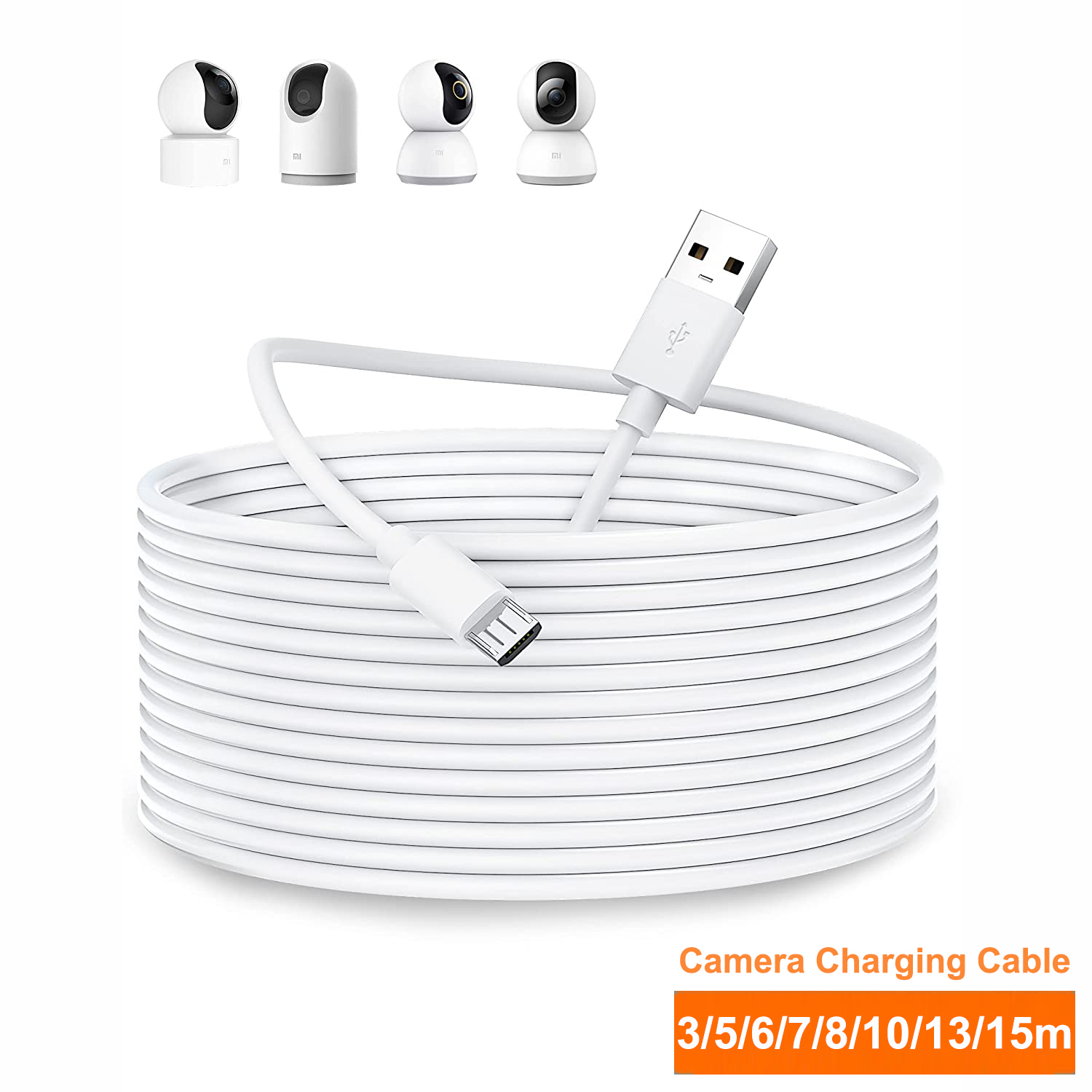 Home Security Camera Xiaomi - 3~13m Micro USB Extension Cable For