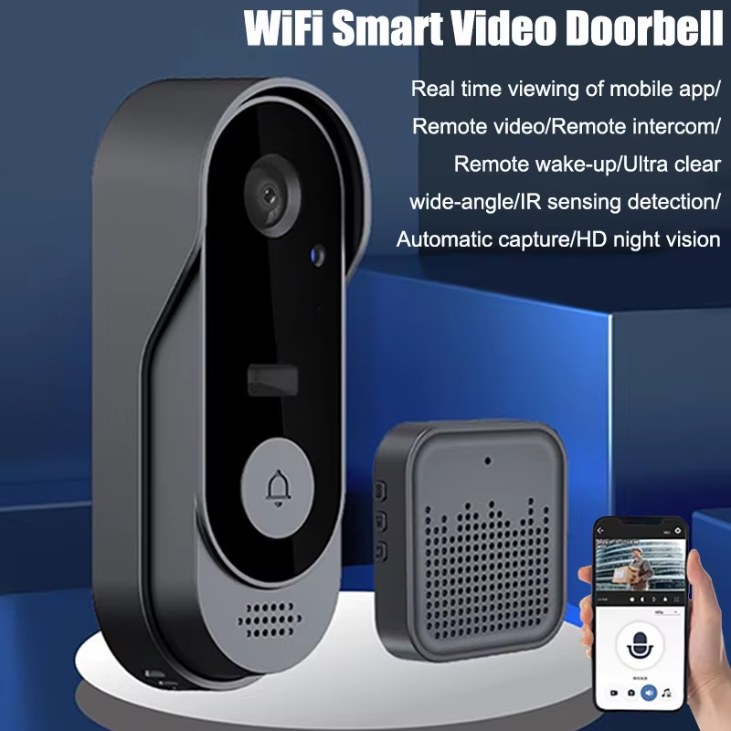 Home Security Bundle - Tuya Doorbell Camera Wireless Bundle Doorbell