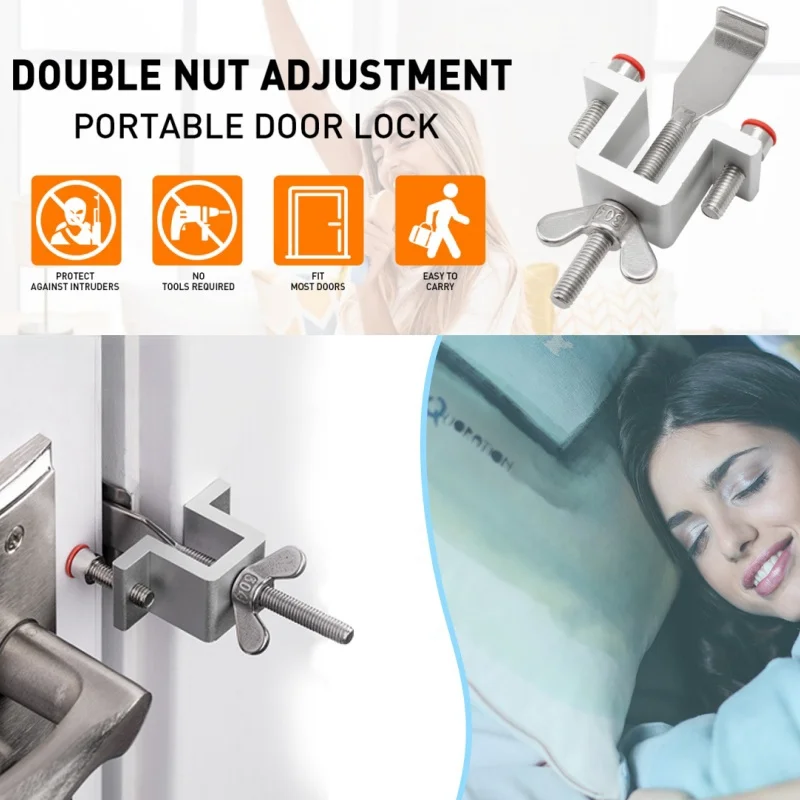 Home Security Tapo - Portable Door Lock Travel Hotel Lock