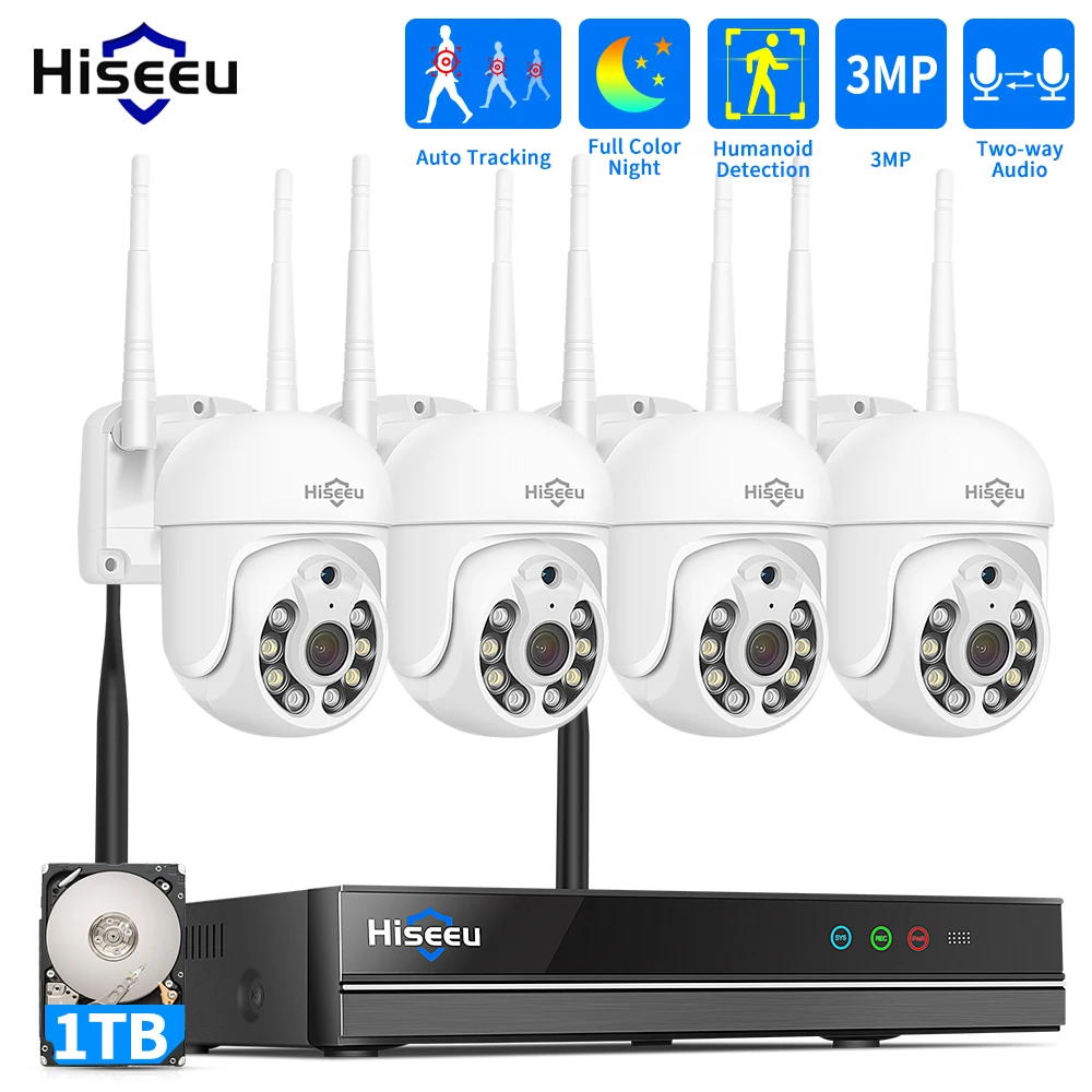 Home Security Video Systems - Hiseeu 5MP WiFi CCTV Camera Security
