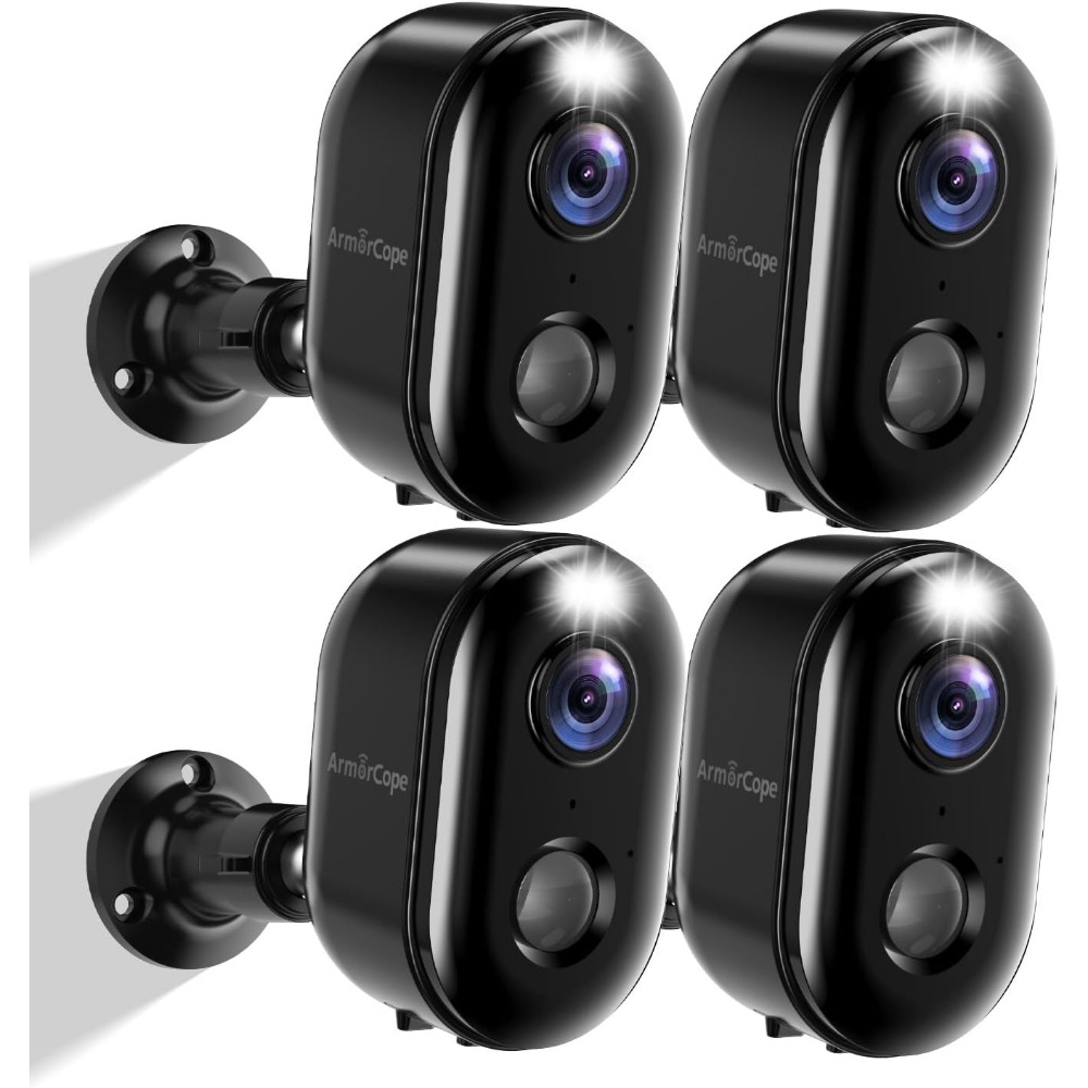 Home Security Usa - Outdoor Security Cameras, 2K Night Vision,