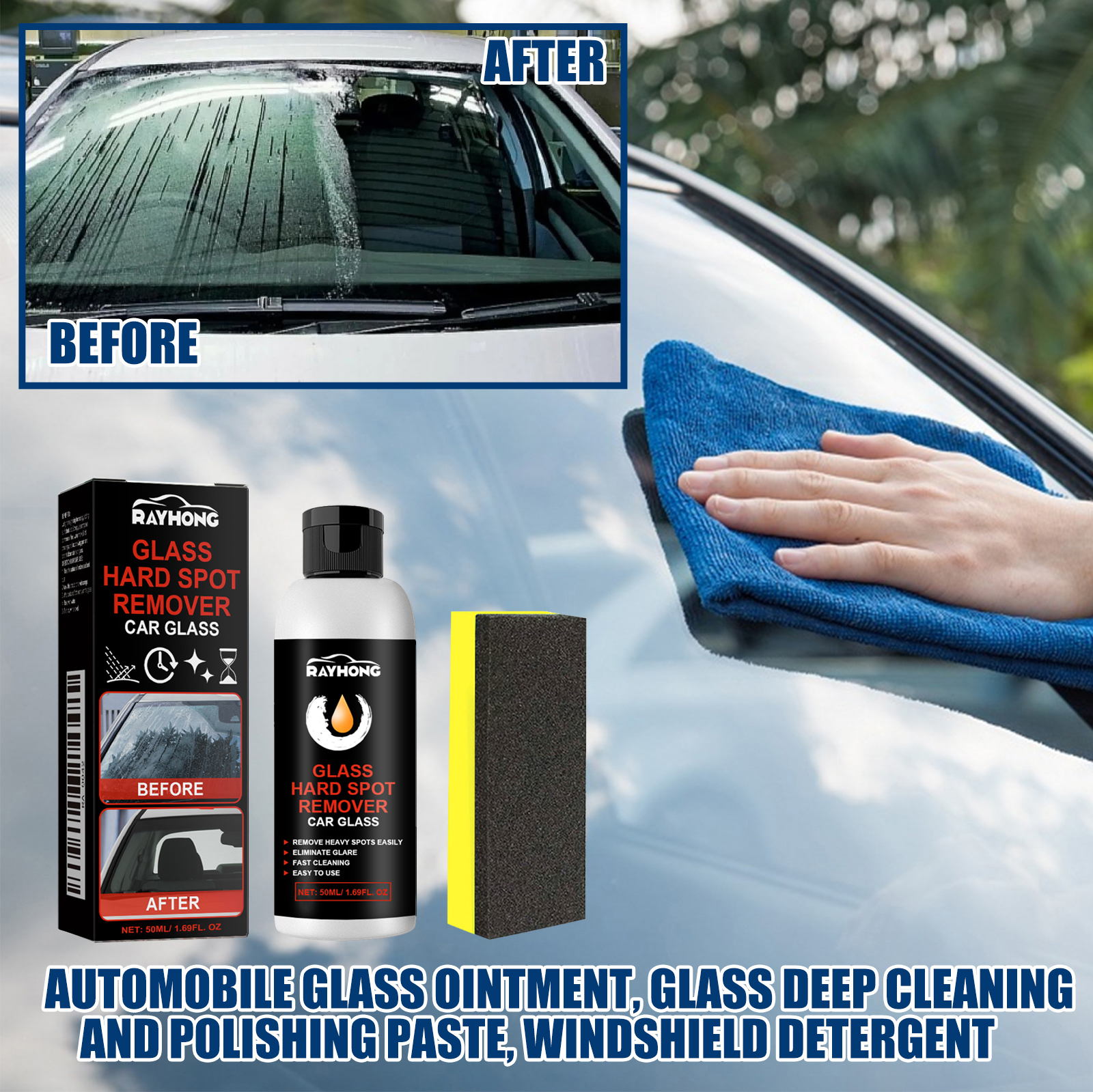 Glass Break Detector - Car Glass Polishing Paste Windshield Anti-Rain
