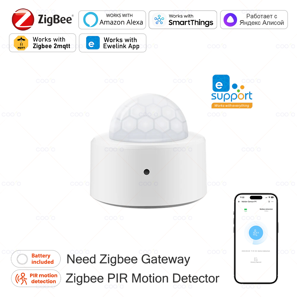 Home Security Alarm - Zigbee Mini PIR Motion Sensor Human