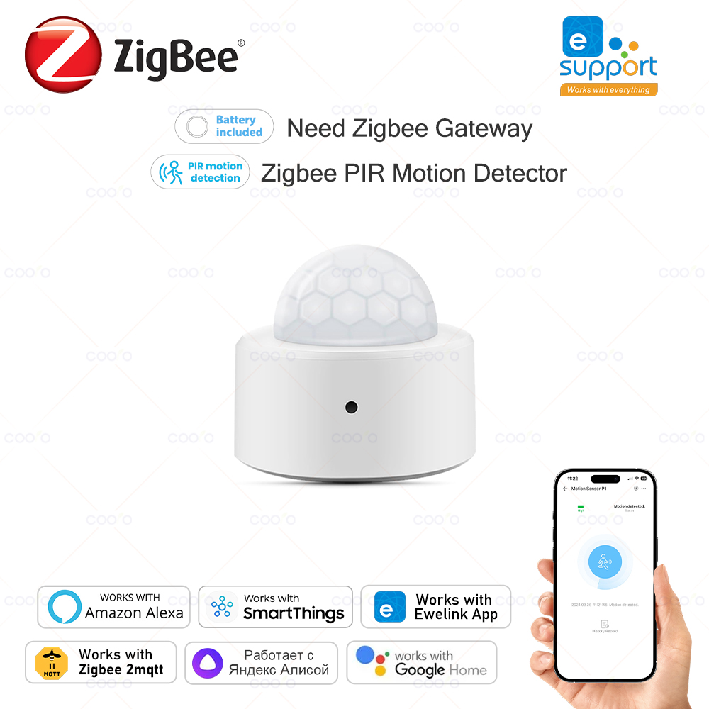 Home Security Alarm - COOLO Zigbee 3.0 PIR Motion Sensor