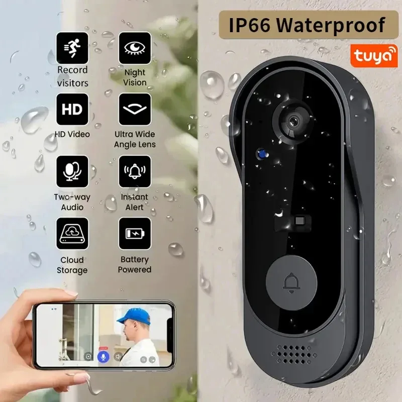 Home Security Bundle - DurableNew Doorbell With Camera Wireless Bundle