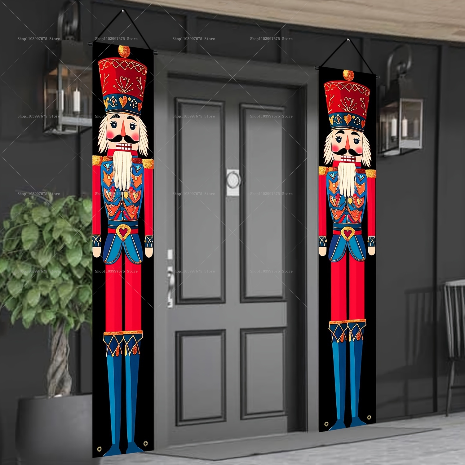 Festive Nutcracker Banners Chr - Home Security Yard Sign recension och pris