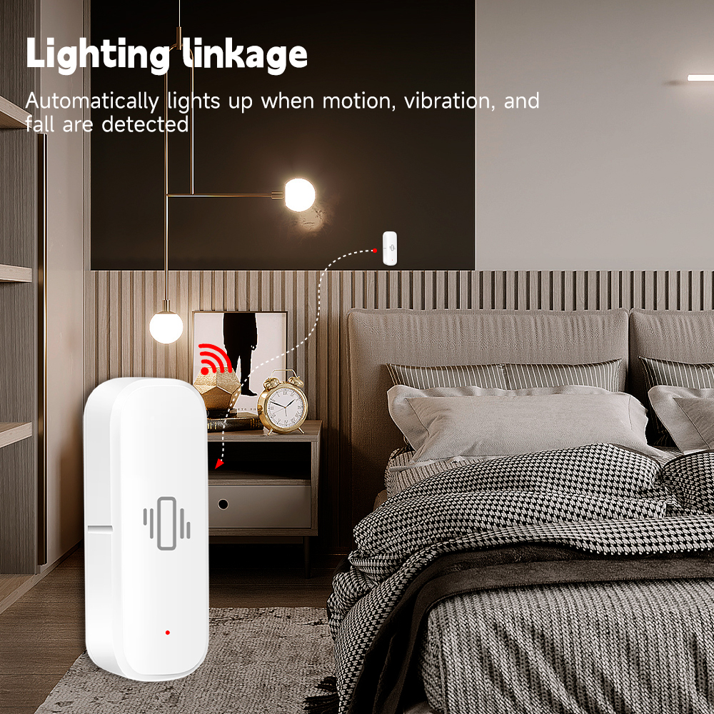 Tuya WiFi Zigbee Smart Vibrati - Home Security Alarm recension och pris