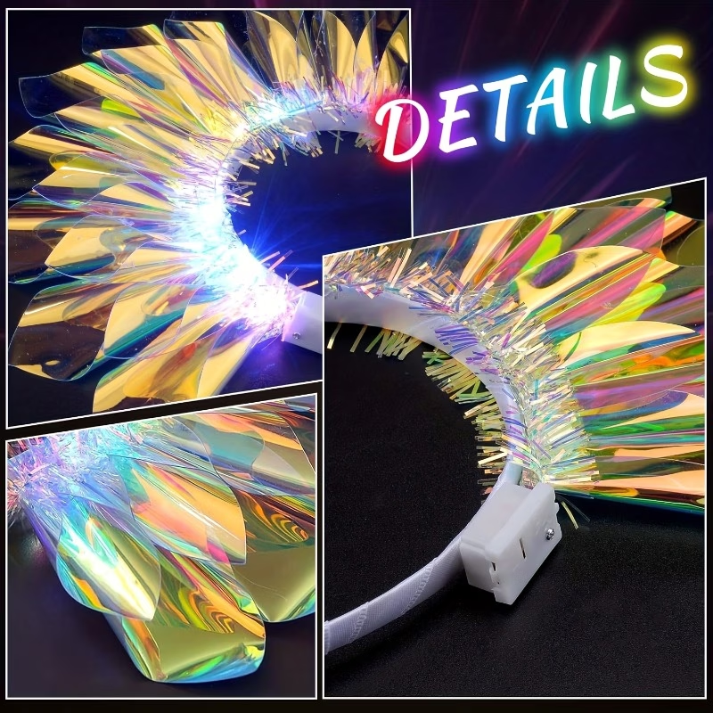 1 LED Floral Crown Headpiece w - Home Security Laser recension och pris