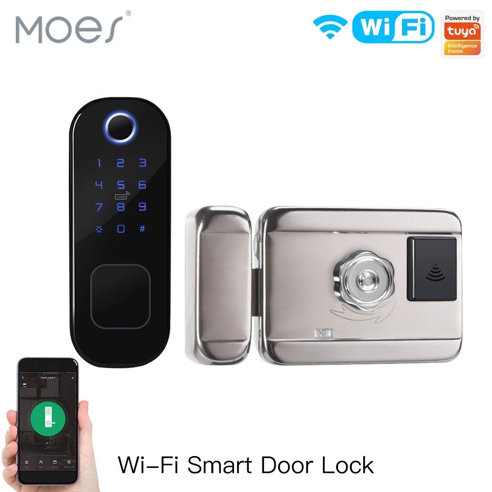 MOES WiFi Tuya Smart Lock Door - Home Security Guard recension och pris