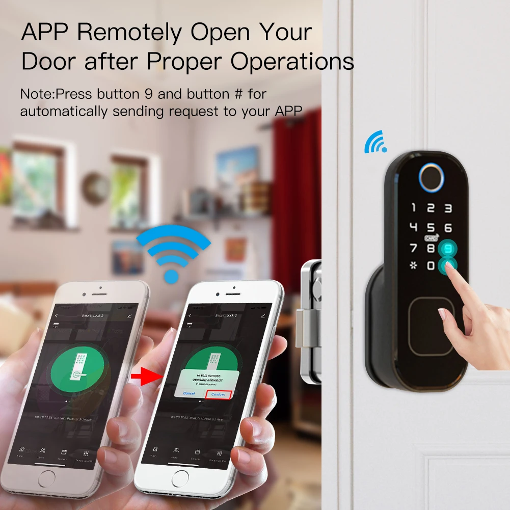 MOES WiFi Tuya Smart Lock Door - Home Security Guard recension och pris