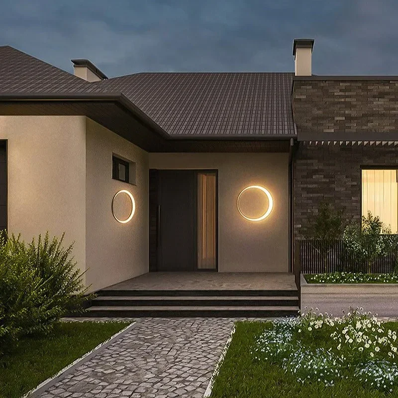 Modern Outdoor Waterproof Moon - Home Security Yard Sign recension och pris