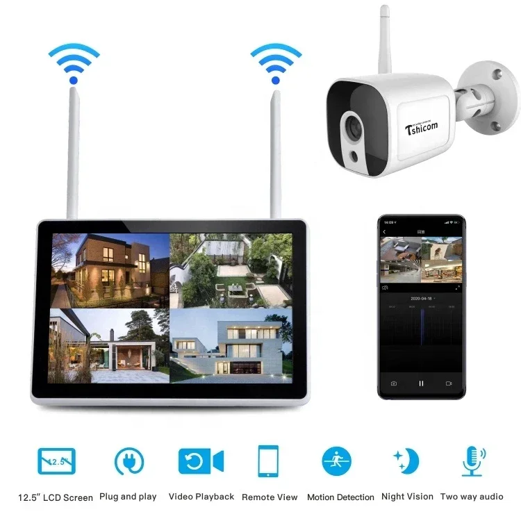 TUYA Smart Wi-Fi 4CH NVR Kit 1 - Home Security Kit With Camera recension och pris