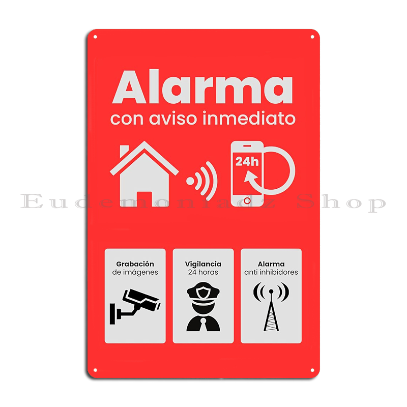 Retro 24h Alarm System Metal S - Home Security Alarm recension och pris