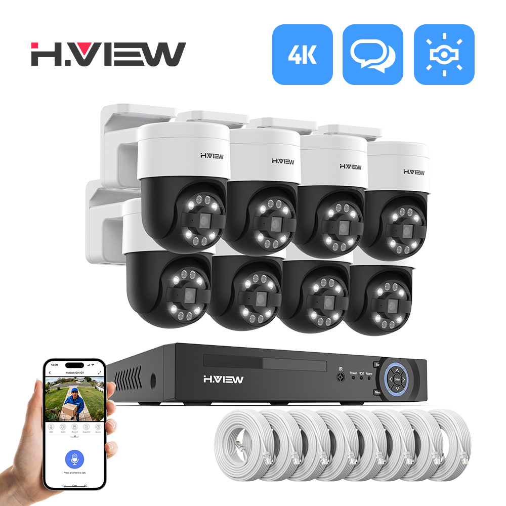 H.view 8Ch 4K 5MP 8MP Cctv Sec - Home Security Video Systems recension och pris
