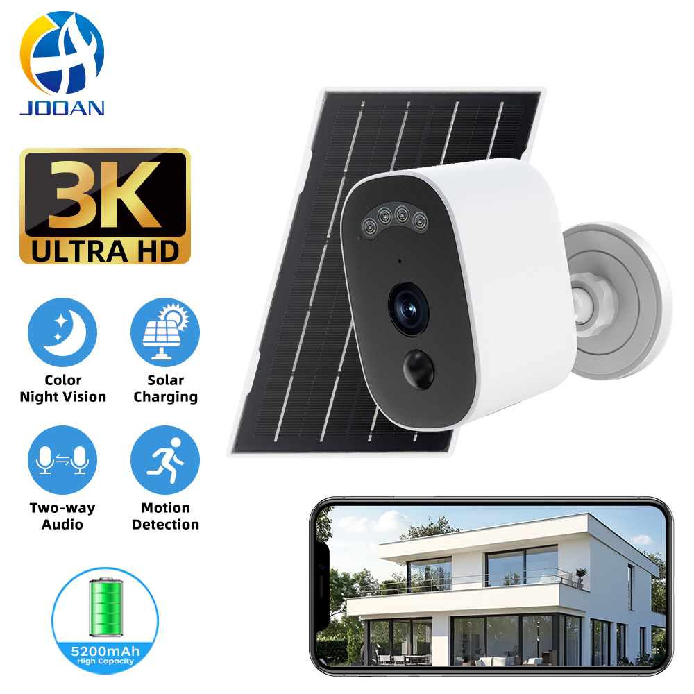 Jooan 3K HD Solar Security Cam - Home Security Recorder recension och pris