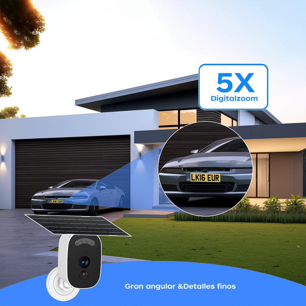 Jooan 3K HD Solar Security Cam - Home Security Recorder recension och pris