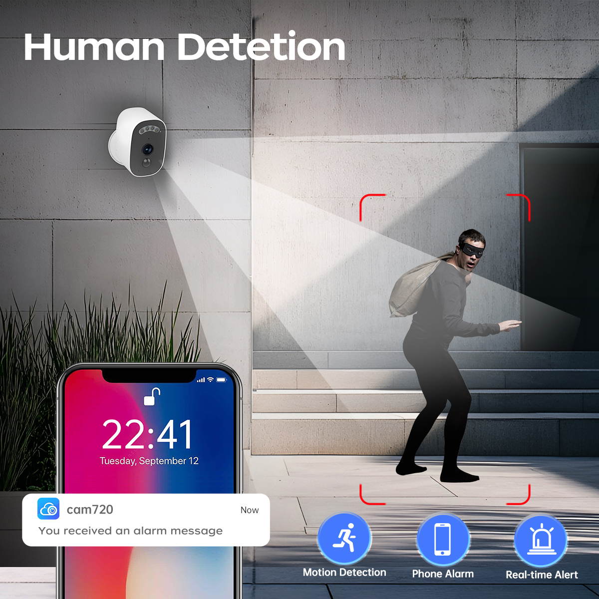 Jooan 3K HD Solar Security Cam - Home Security Recorder recension och pris