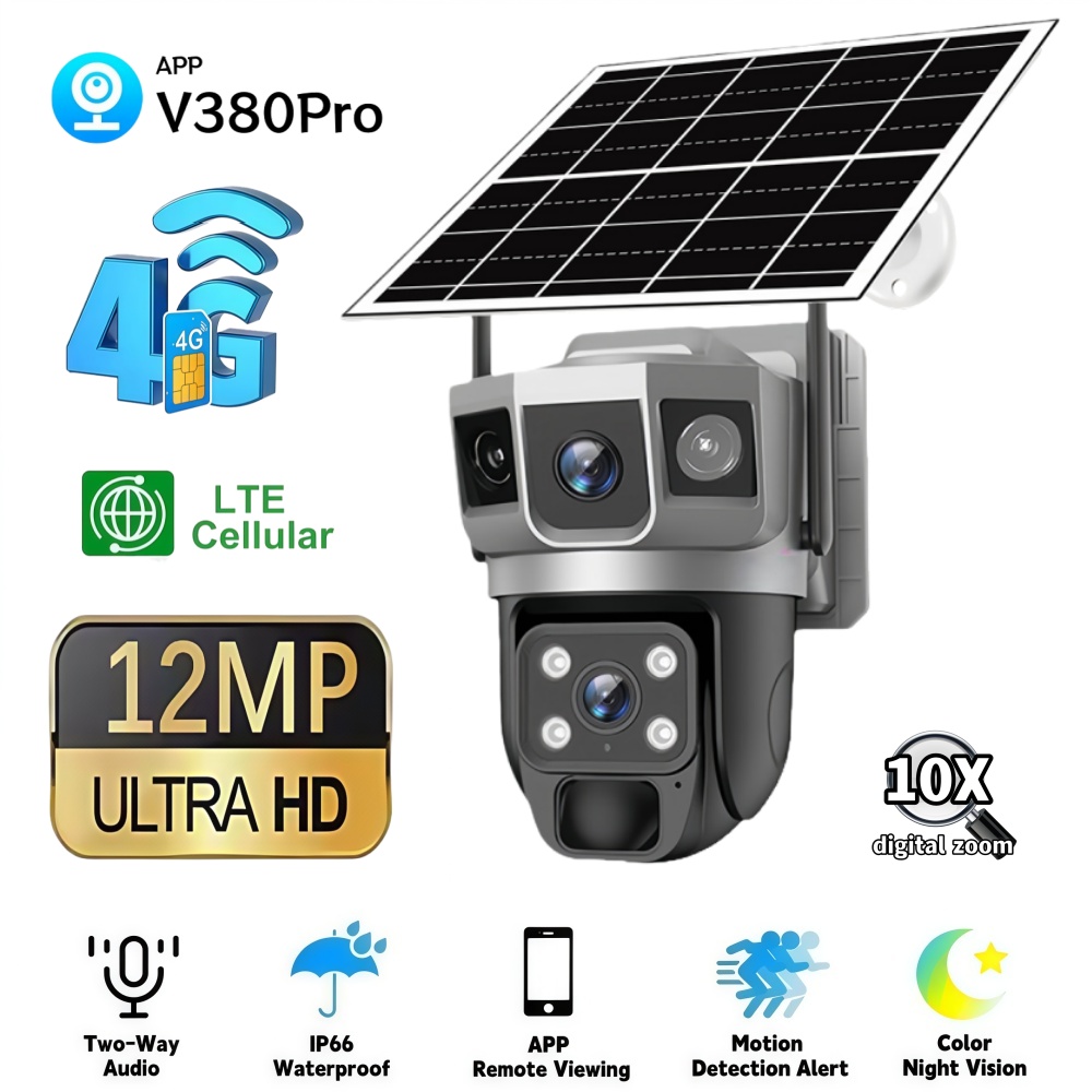 4G Camera Outdoor Solar Survei - Home Security Camera System recension och pris