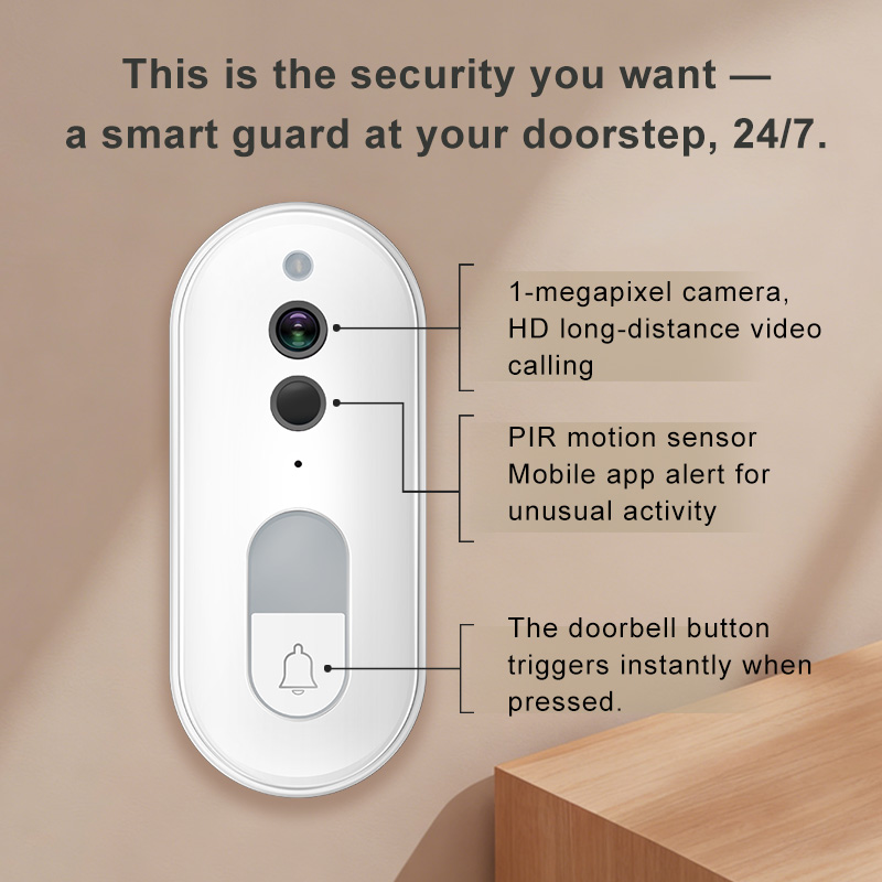 Tuya Smart Video Doorbell Wire - Home Security Recorder recension och pris