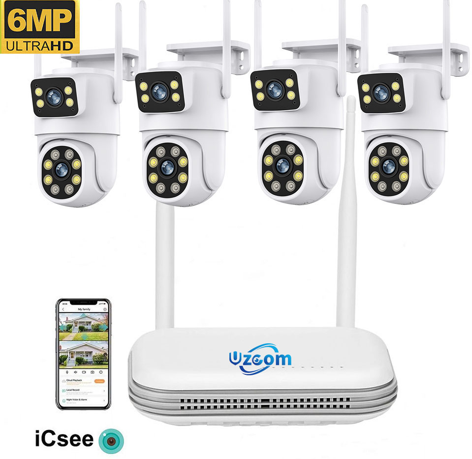 8CH 6MP Outdoor IP Camera Wifi - Home Security Kit With Camera recension och pris