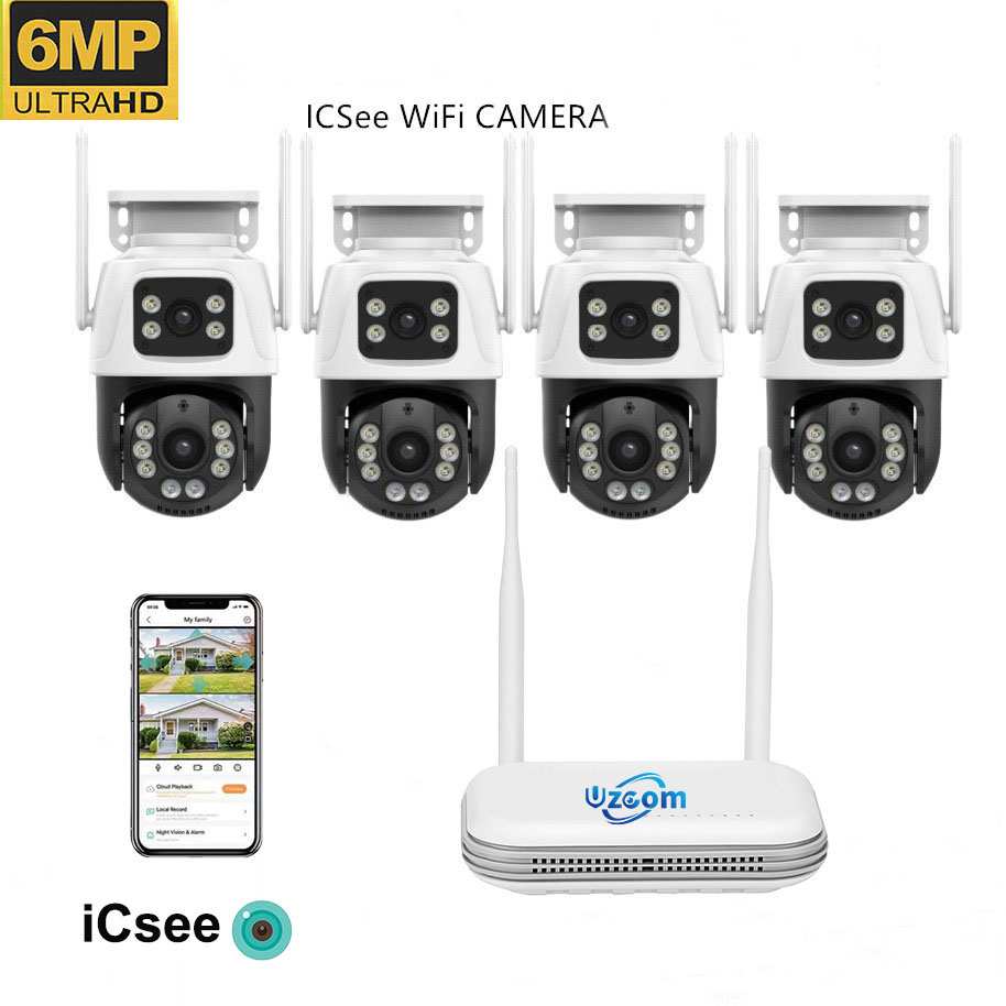 8CH 6MP Outdoor IP Camera Wifi - Home Security Kit With Camera recension och pris