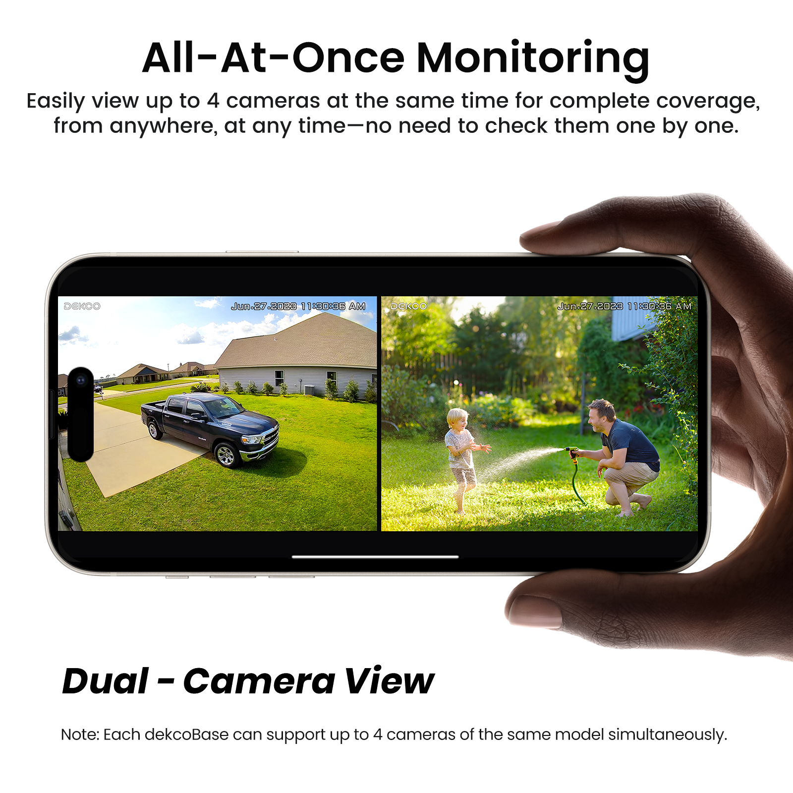 Dekco 3MP WiFi Solar Camera Sy - Home Security Video Systems recension och pris