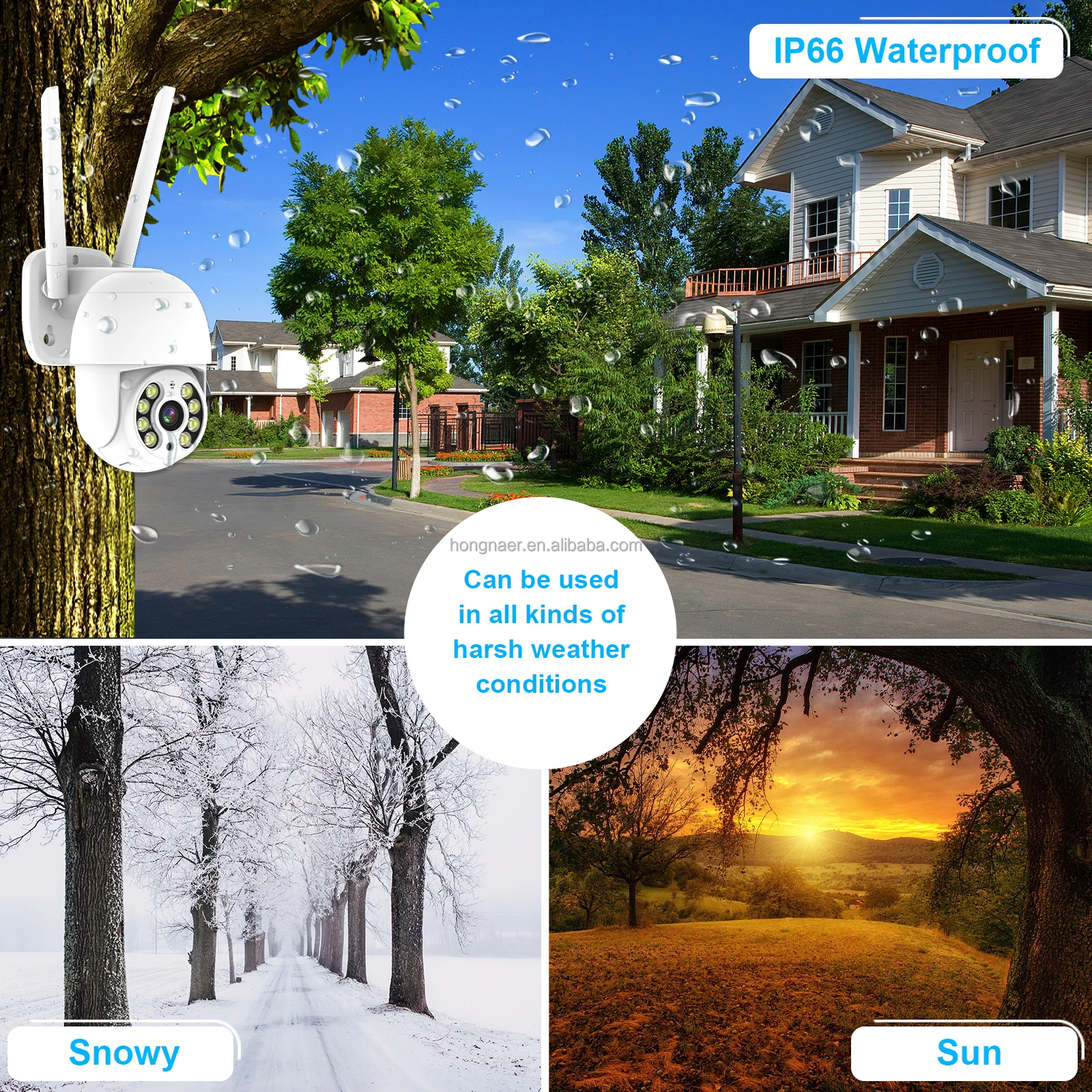 2026 Hongnaer 3MP 4 Channel Wi - Home Security Kit With Camera recension och pris