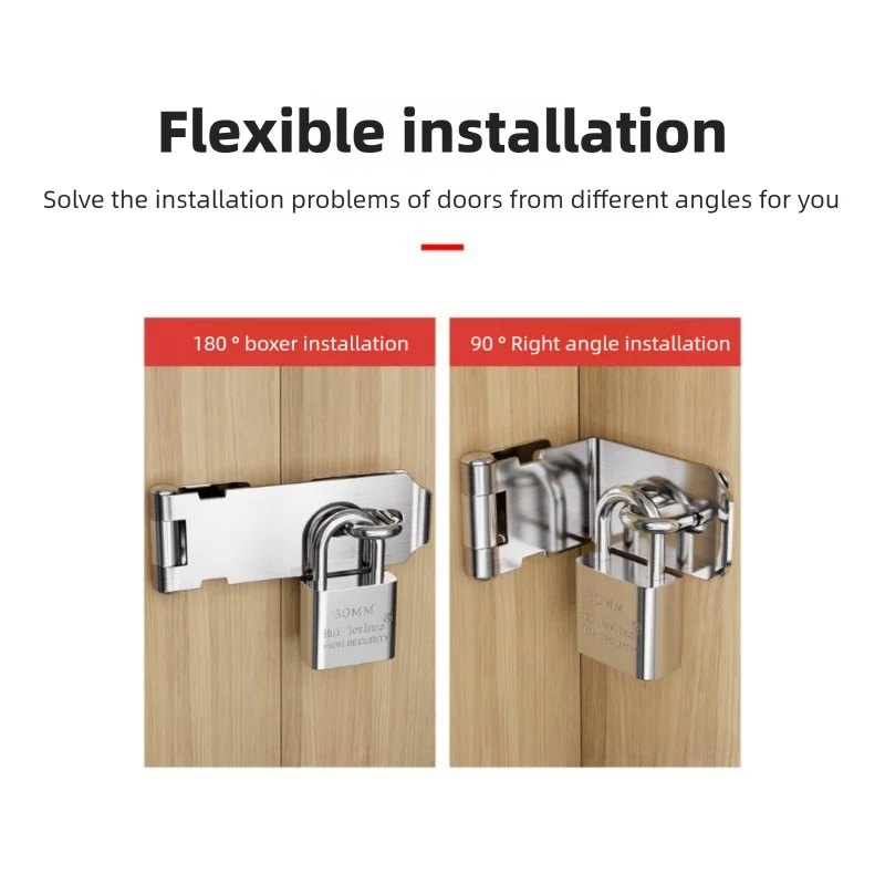 Stainless Steel Padlock Hasp 9 - Home Security Tapo recension och pris