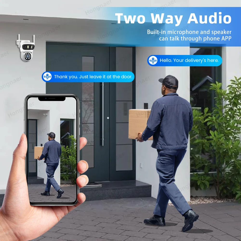 2026 Hongnaer 6MP 4CH 3 Lens 2 - Home Security Kit With Camera recension och pris