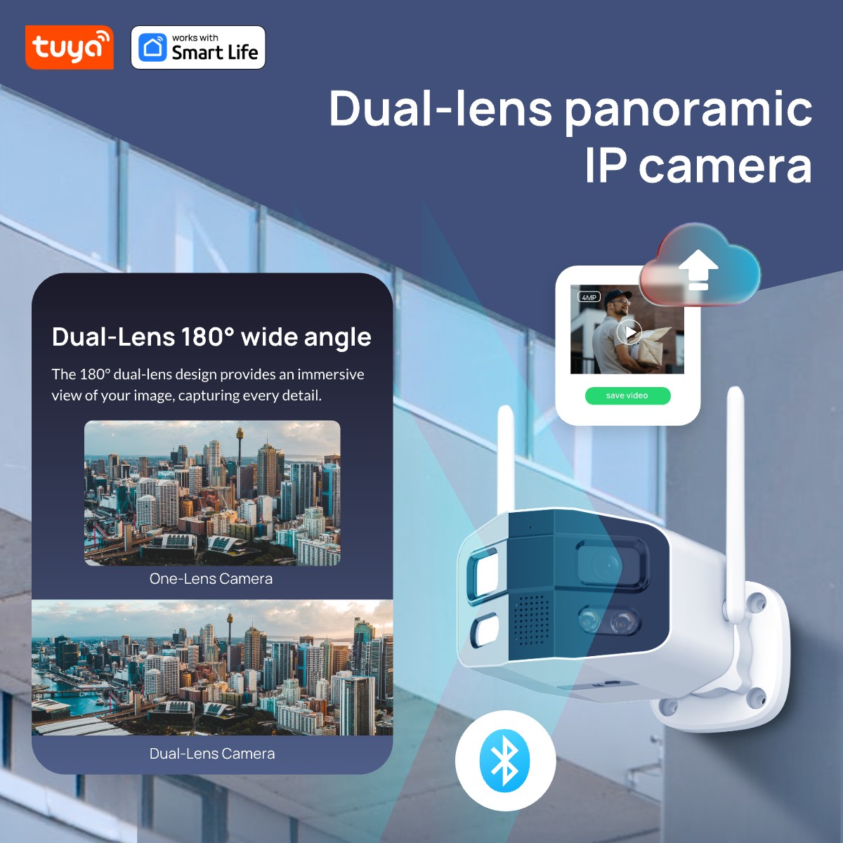 Tuya Smart 4MP 2.5K Dual-Lens  - Home Security Camera Xiaomi recension och pris