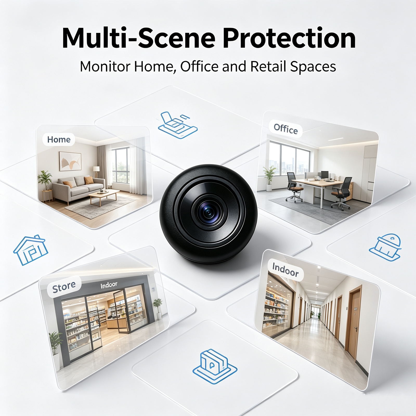 Y80  Human Detection Motion Al - Home Security Camera System recension och pris