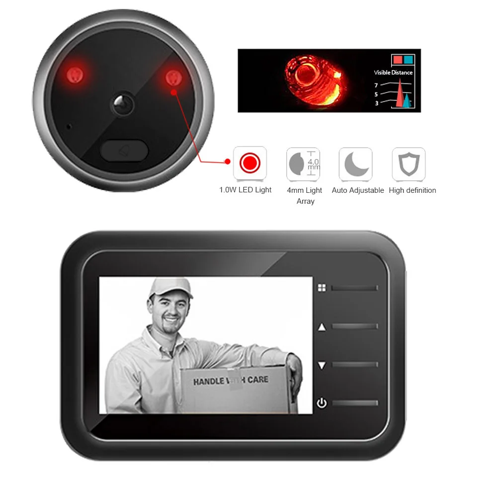 2.4 inch Video Peephole Doorbe - Home Security Ring Camera recension och pris