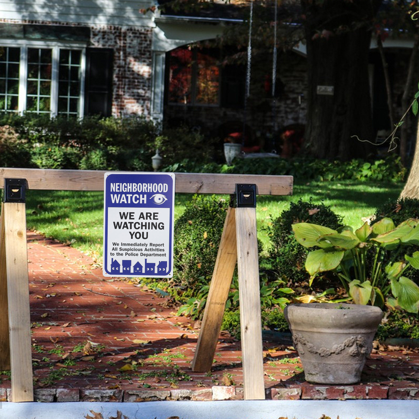 We Are Watching You Sign Vinta - Home Security Yard Sign recension och pris