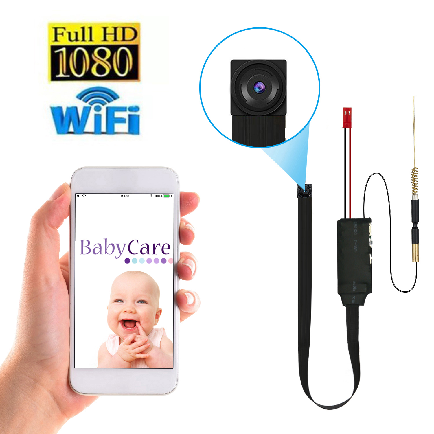 128GB WiFi Mini Camera 1080P D - Home Security Recorder recension och pris