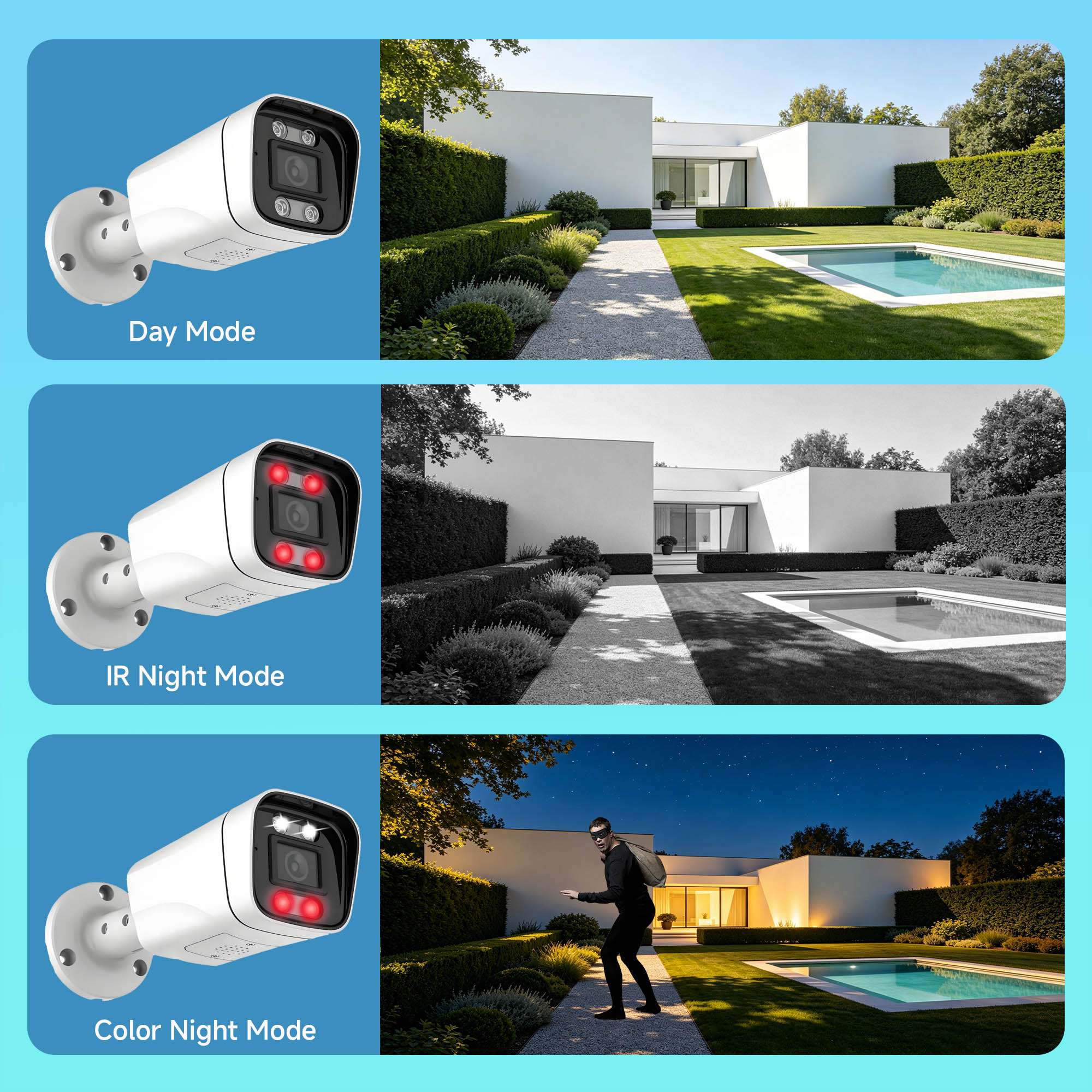 BFMore 8MP 4K Ai Human Detecti - Home Security Video Systems recension och pris