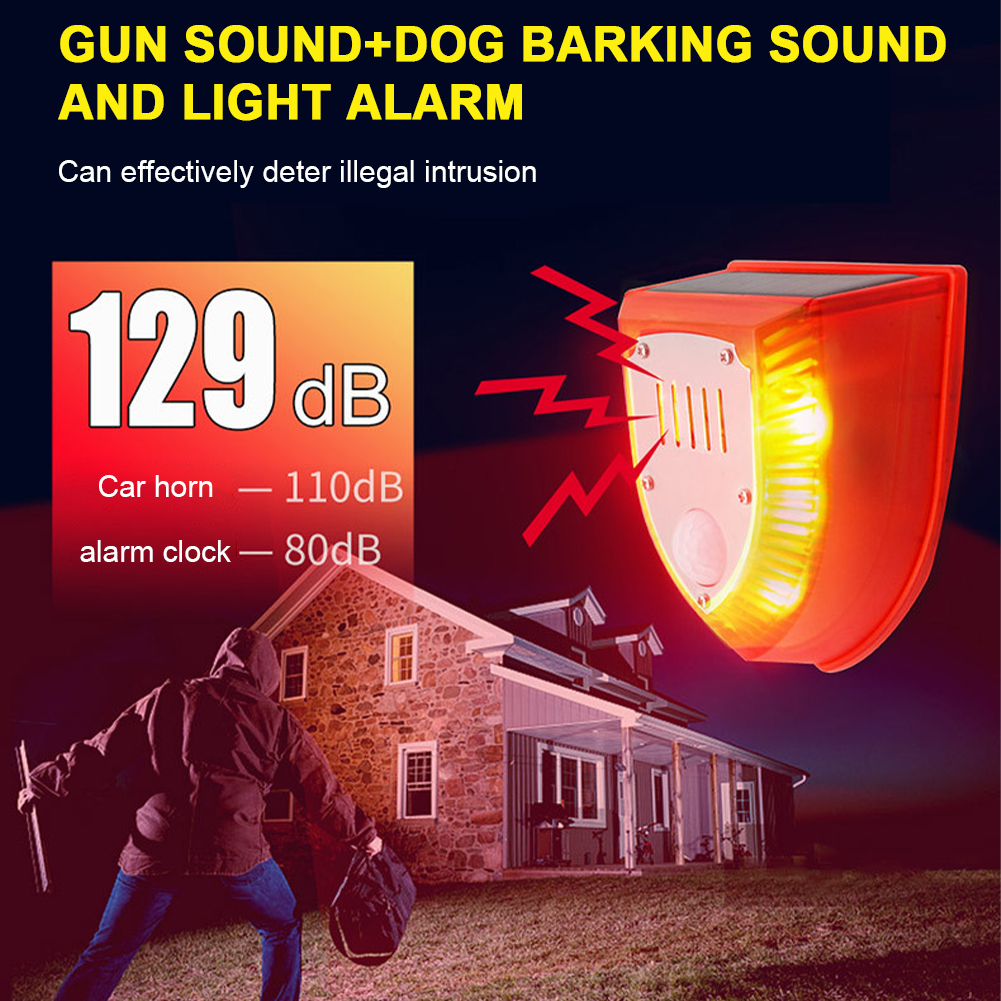 Outdoor Solar Alarm with Motio - Home Security Yard Sign recension och pris