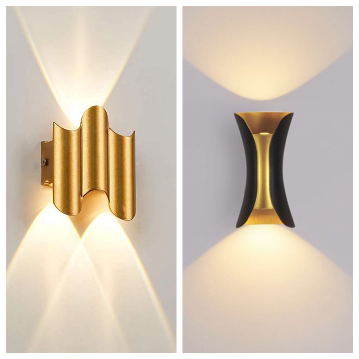Aluminum Golden Body LED Wall  - Home Security Yard Sign recension och pris