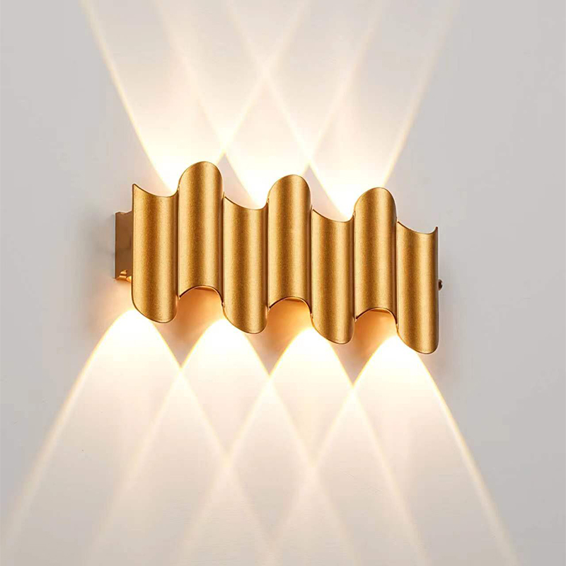 Aluminum Golden Body LED Wall  - Home Security Yard Sign recension och pris